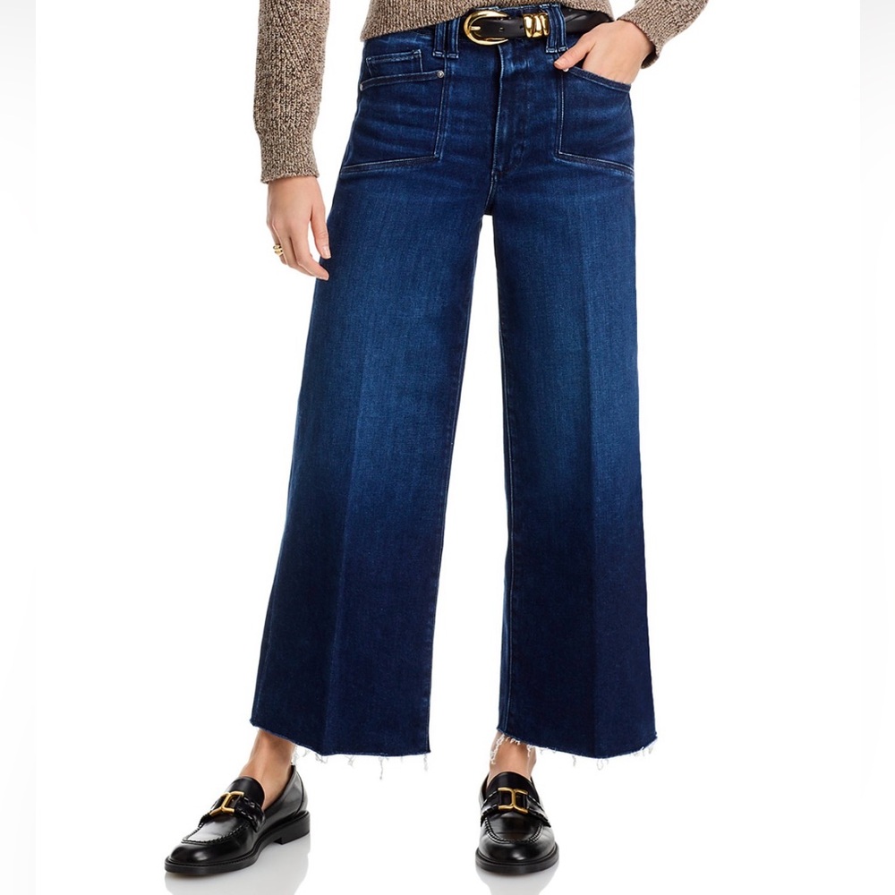 Paige Anessa Wide-Leg Blue Jeans in Praline Size 27